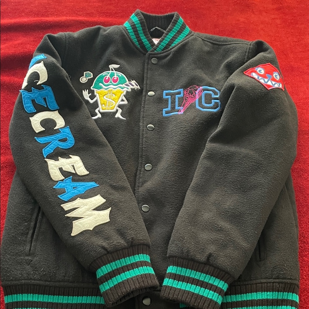 Billionaire Boys Club Ice Cream Black Varsity Jacket.